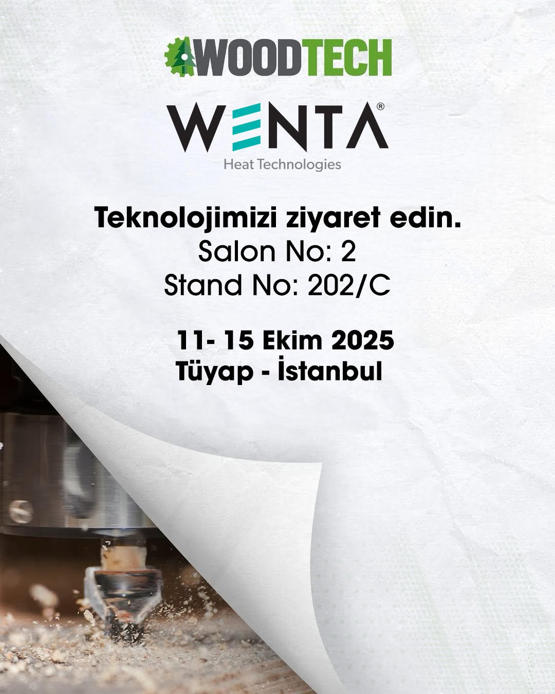 Wenta, Woodtech Fuarı 2025’te!